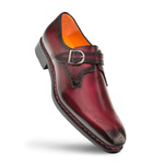 Mezlan Artisan Welt Monk Strap Burgundy (S20416)