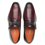 Mezlan Artisan Welt Monkstrap Burgundy 