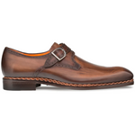 Mezlan Artisan Welt Monkstrap Chocolate