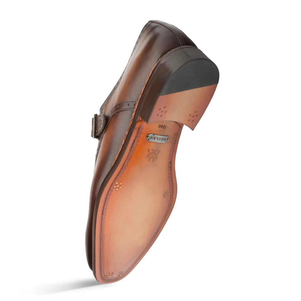 Mezlan Artisan Welt Monk Strap Chocolate (S20416)