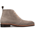 Mezlan Suede Contrast Welt Boot Taupe