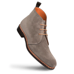 Mezlan Suede Contrast Welt Boot Taupe