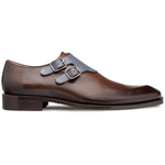Mezlan Double Buckle Duo Tone Monk Strap Brown / Blue