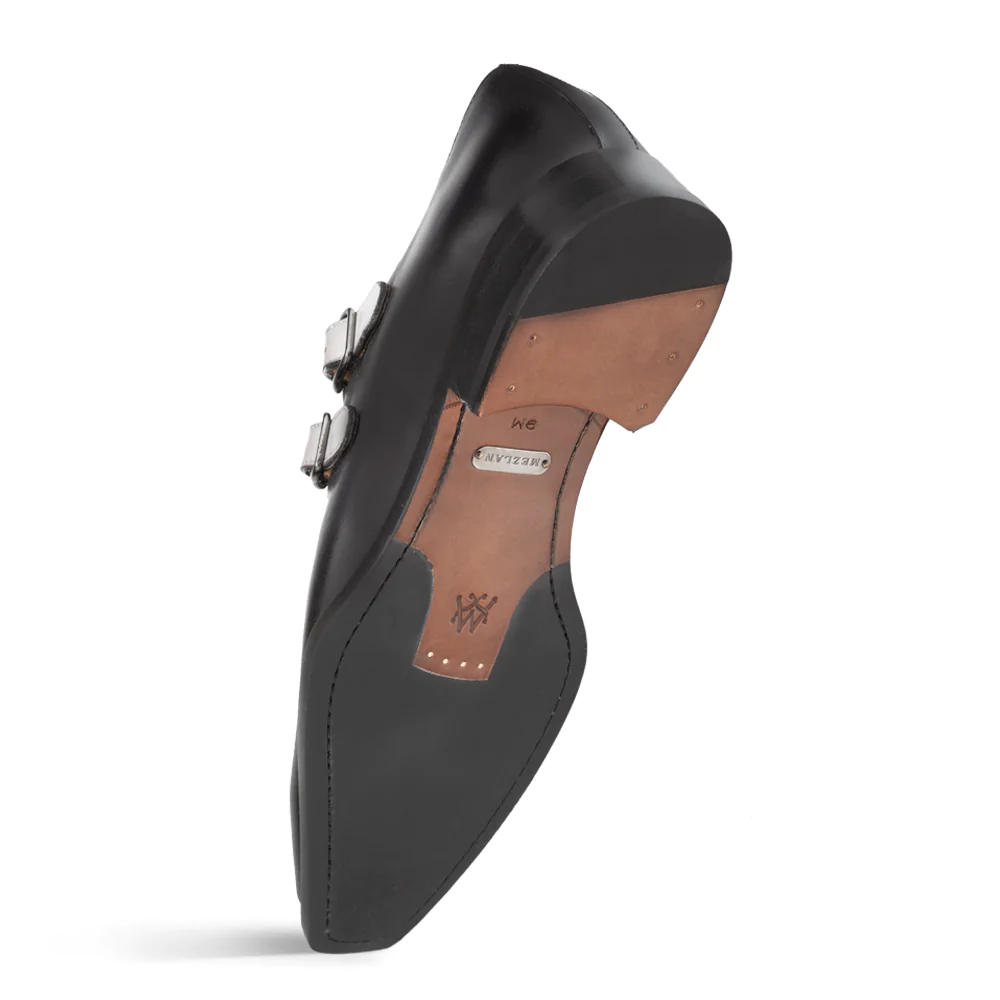 Mezlan Double Buckle Duo Tone Monk Strap Graphite / Grey 