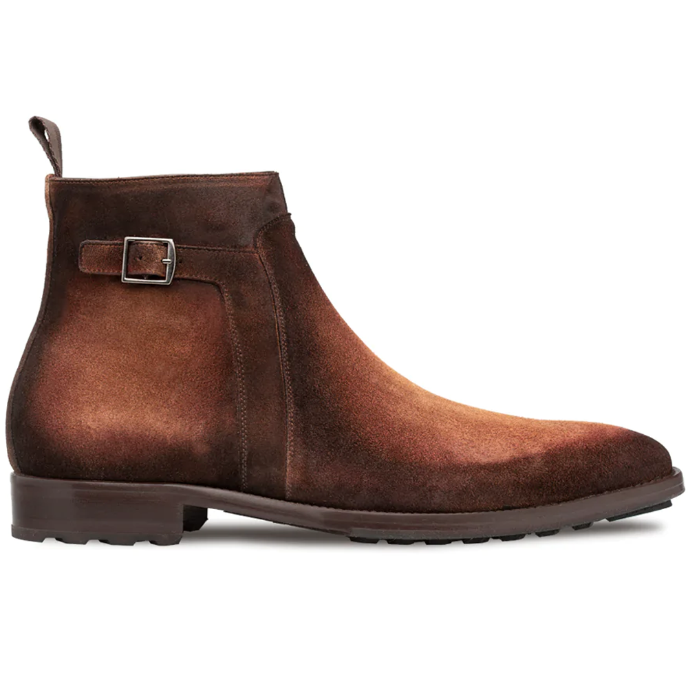 Mezlan Burnished Suede Ankle Boot Tan