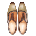 Mezlan Two Tone Opanka Oxford Olive / Tan (S20755)