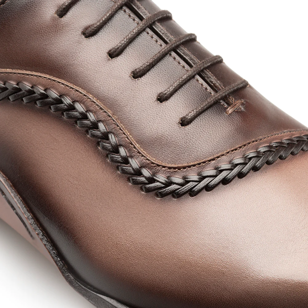 Mezlan Two Tone Opanka Oxfords Taupe / Brown (S20322)