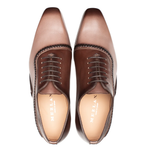 Mezlan Two Tone Opanka Oxfords Taupe / Brown (S20322)