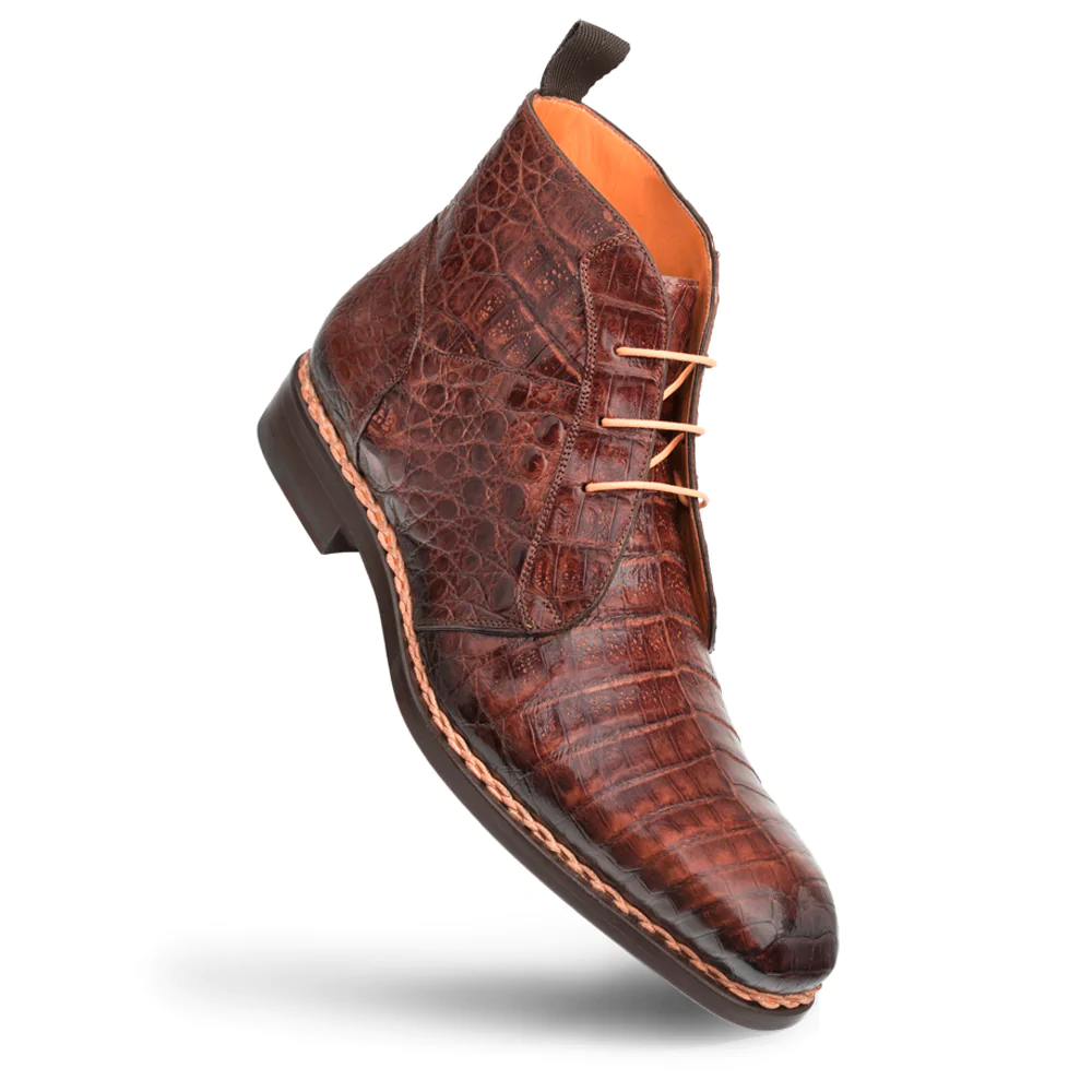 Mezlan Crocodile Contrast Welt Chukka Boot Sport 