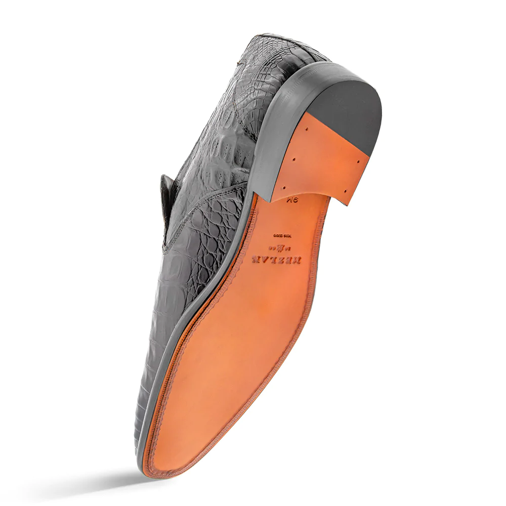 Mezlan Crocodile Slip On Black (SX4864-F)