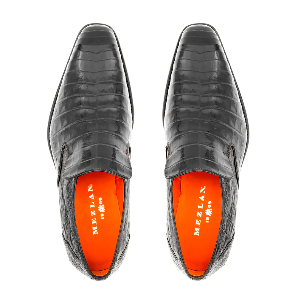 Mezlan Crocodile Slip On Black (SX4864-F)