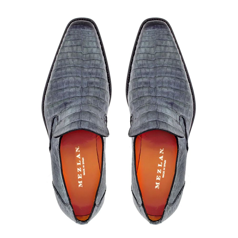 Mezlan Crocodile Slip On Grey (SX4864-F)