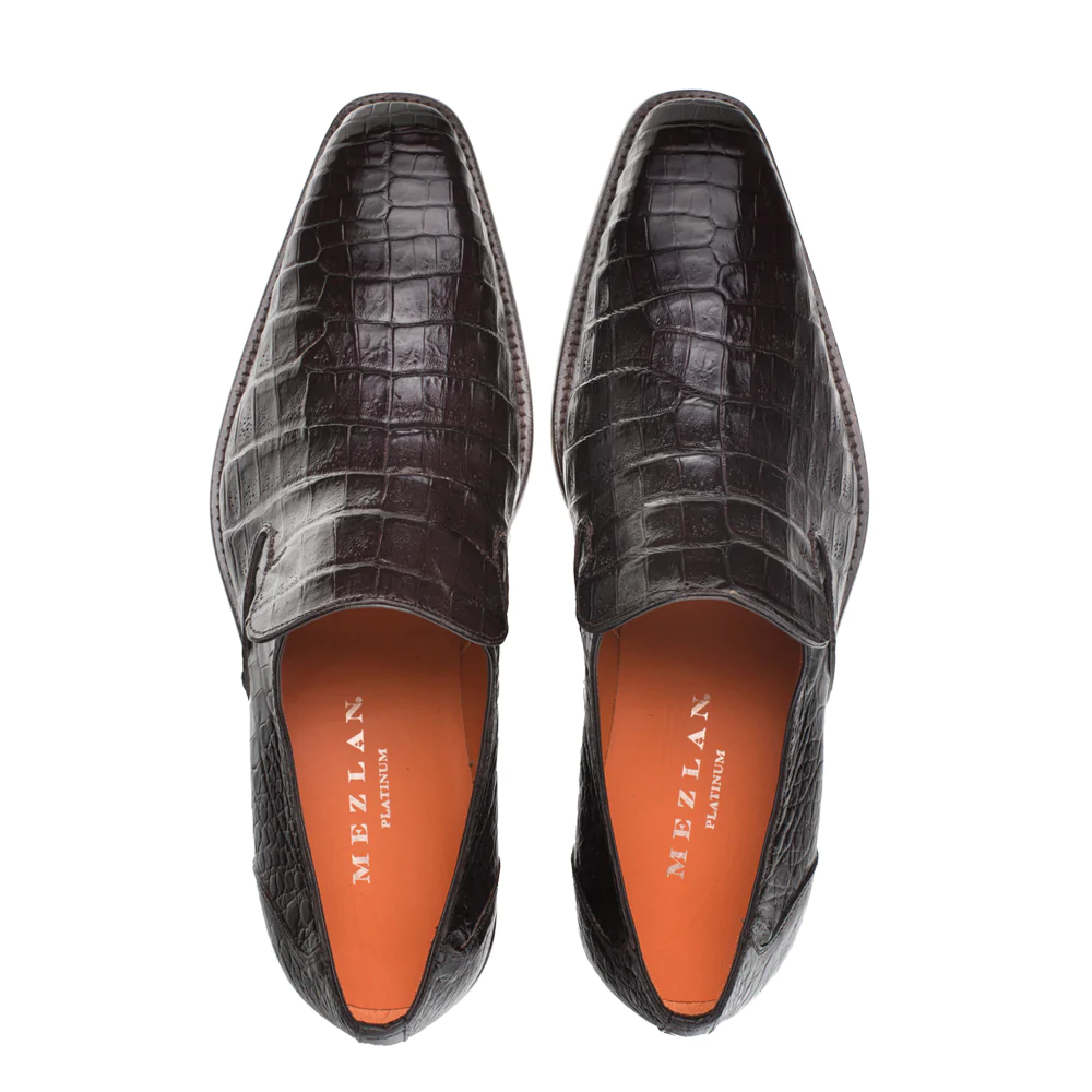 Mezlan Crocodile Slip On Brown (SX4864-F)