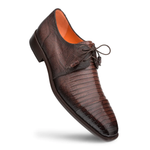 Mezlan Lizard Cap Toe Tassel Derby Brown