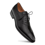 Mezlan Two-Tone Ostrich /Calf Oxford Black (SX4945-P)