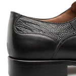 Mezlan Two-Tone Ostrich /Calf Oxford Black (SX4945-P)