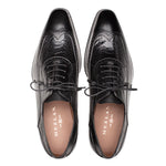 Mezlan Two-Tone Ostrich /Calf Oxford Black (SX4945-P)