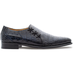 Mezlan Fuscus Crocodile Side Lace Slip On Blue (SX50039-F)