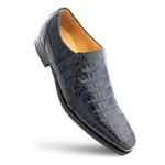 Mezlan Fuscus Crocodile Side Lace Slip On Blue (SX50039-F)