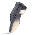 Mezlan Fuscus Crocodile Side Lace Slip On Blue (SX50039-F)