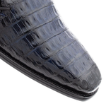 Mezlan Fuscus Crocodile Side Lace Slip On Blue (SX50039-F)