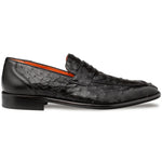 Mezlan Ostrich Penny Loafer Black (SX50045-S)
