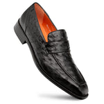 Mezlan Ostrich Penny Loafer Black (SX50045-S)