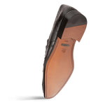 Mezlan Ostrich Penny Loafer Black (SX50045-S)