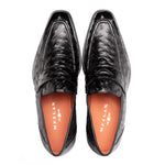 Mezlan Ostrich Penny Loafer Black (SX50045-S)