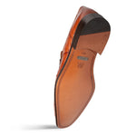 Mezlan Ostrich Penny Loafer Brandy (SX50045-S)
