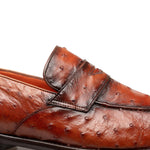 Mezlan Ostrich Penny Loafer Brandy (SX50045-S)