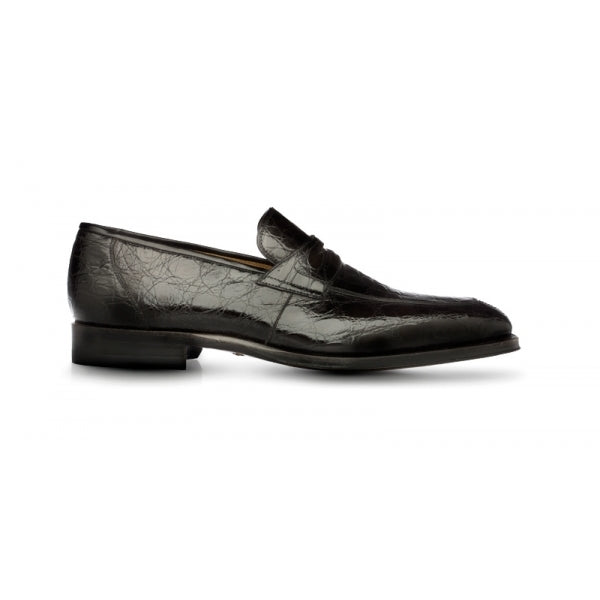 Magnanni Shoes Samuel Crocodile Lace Up Black