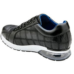 Belvedere Magnus Ostrich Patchwork Sneakers Black (E21)