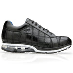 Belvedere Magnus Ostrich Patchwork Sneakers Black
