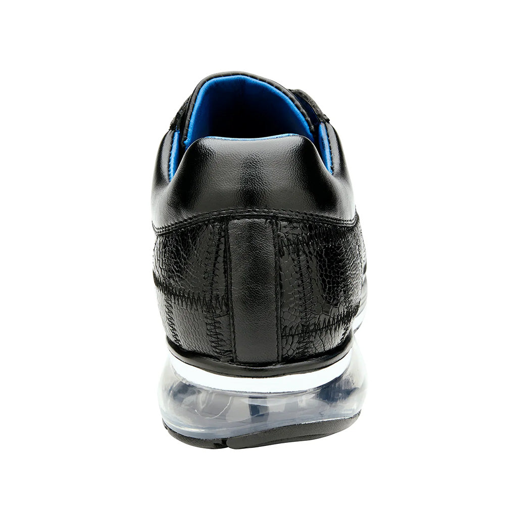 Belvedere Magnus Ostrich Patchwork Sneakers Black (E21)