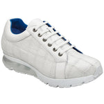 Belvedere Magnus Ostrich Patchwork Sneakers White (E21)