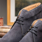 Zelli Marco Italian Suede Chukka Boots Grey (46-592-GRY)