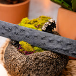 Marco Di Milano Ostrich Quill Belt Antique Grey