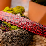 Marco Di Milano Alligator Belt Antique Red