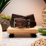 Marco Di Milano Crocodile Belt Brown