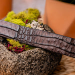 Marco Di Milano Crocodile Belt Brown