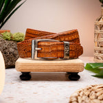 Marco Di Milano Crocodile Belt Cognac