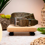 Marco Di Milano Crocodile Belt Green