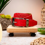 Marco Di Milano Crocodile Belt Red