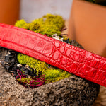 Marco Di Milano Crocodile Belt Red