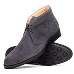 Zelli Marco Italian Suede Chukka Boots Grey (46-592-GRY)
