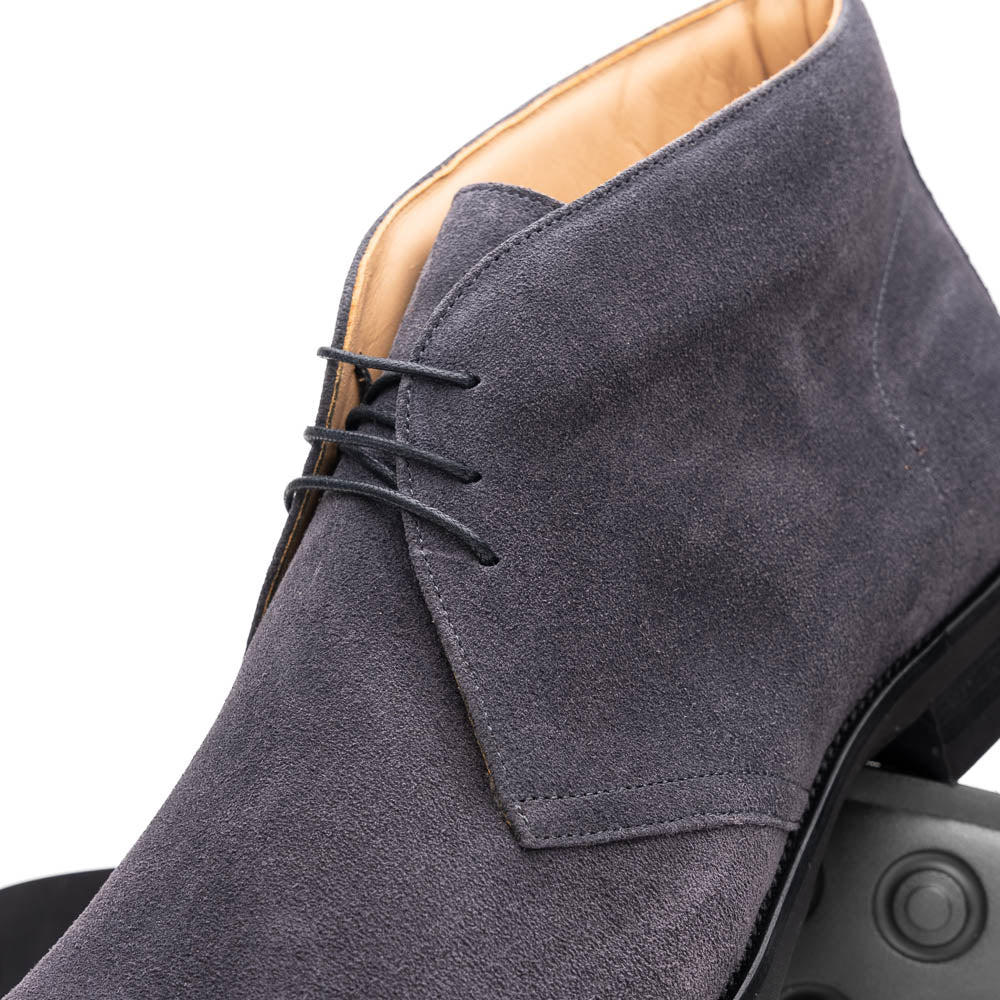 Zelli Marco Italian Suede Chukka Boots Grey (46-592-GRY)