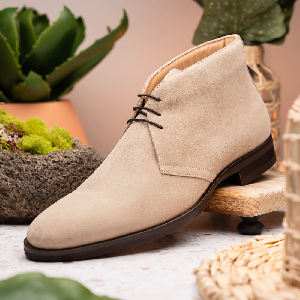 Zelli Marco Italian Suede Chukka Boots Sand (46-592-SND)