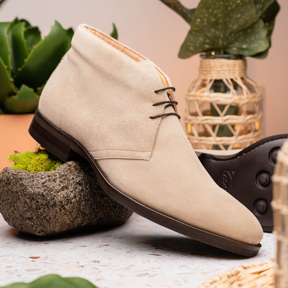 Zelli Marco Italian Suede Chukka Boots Sand (46-592-SND)