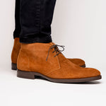 Zelli Marco Italian Suede Chukka Boots Tobacco (46-592-TOB)